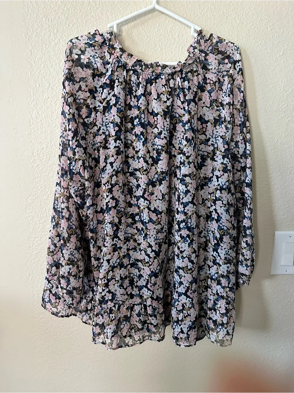 Tommy Hilfiger women's Floral Peasant Blouse -Flowers size XL/ NWOT 1121 - Picture 5 of 5